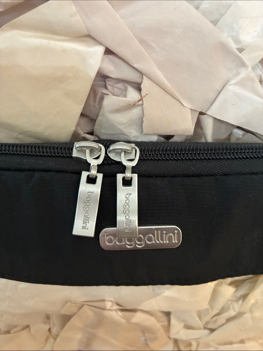 Baggallini Clear Backpack with Black Trim and Silver Accents - Picture 3 of 8